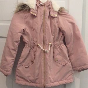 LOGG Pink Winter Jacket with Hood - 7-8